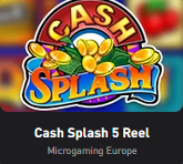 Cash Splash 5 Reel jackpot game at Rocketpot casino