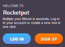 Sign up at Rocketpot casino